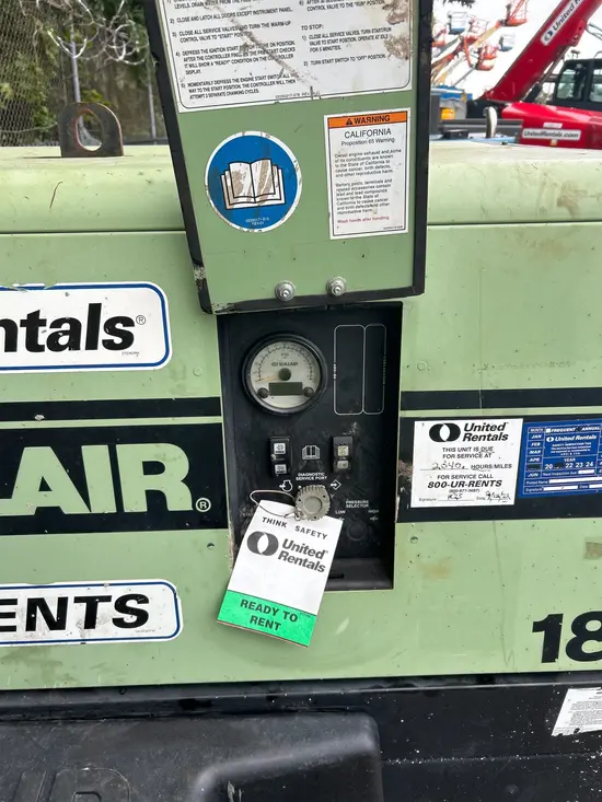 2018 Sullair 185DPQ-KU-T3 Air Compressor