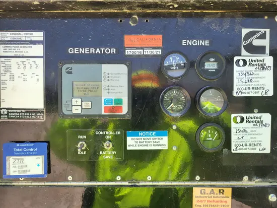2015 Cummins C150D6RG Diesel Generator