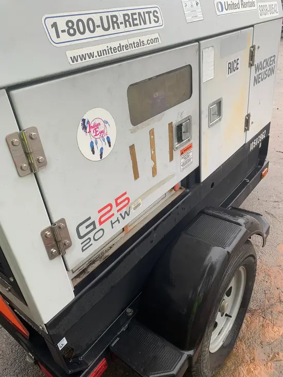 2016 Wacker Neuson G25 T4F Diesel Generator