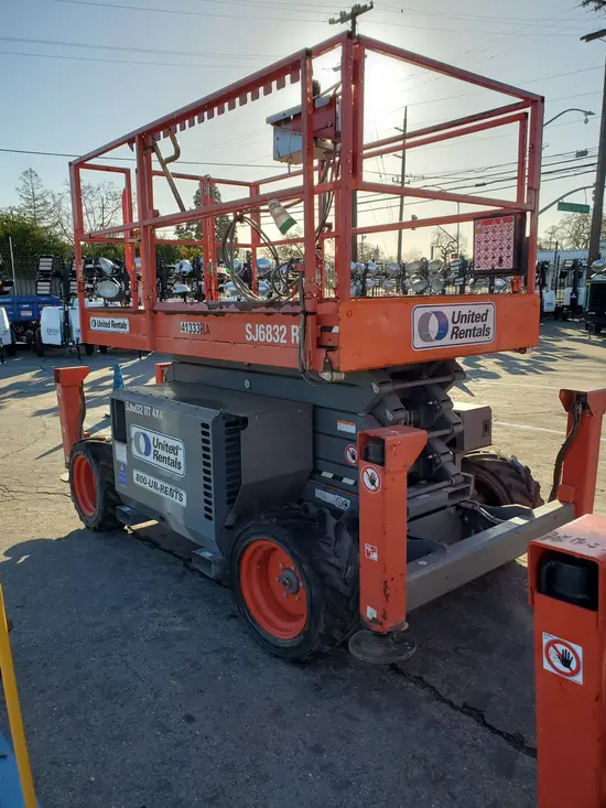 2017 Skyjack SJ6832RT Rough Terrain Scissor Lift