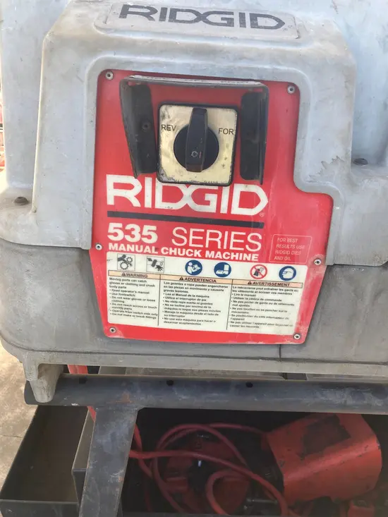 2015 RIDGID 535 Pipe Threading