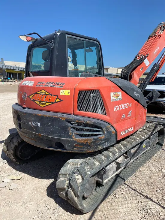 2016 Kubota KX080-4R3A Mini Excavator