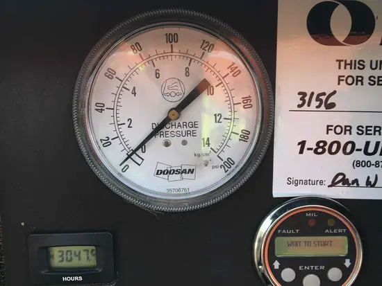 2018 Doosan C185WDZ-T4F Air Compressor
