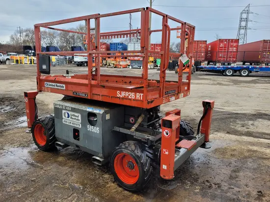 2017 Skyjack SJ6826RT Rough Terrain Scissor Lift