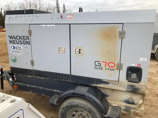 2018 Wacker Neuson G70 T3 Diesel Generator