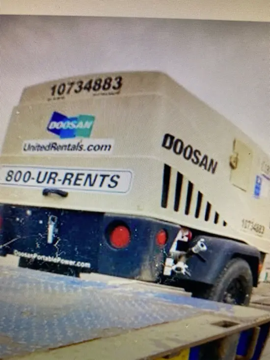 2018 Doosan C185WKU-T4I Air Compressor