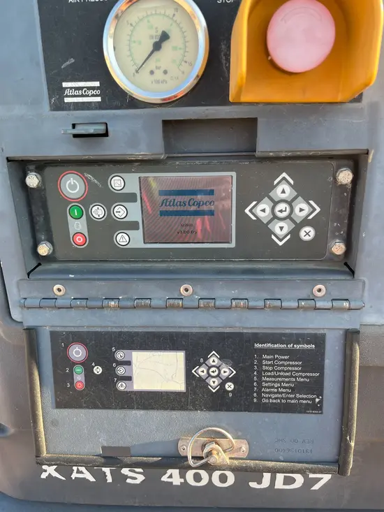2017 Atlas Copco XATS400 Air Compressor