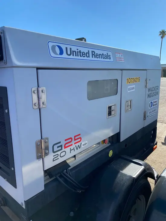 2018 Wacker Neuson G25 T4F Diesel Generator