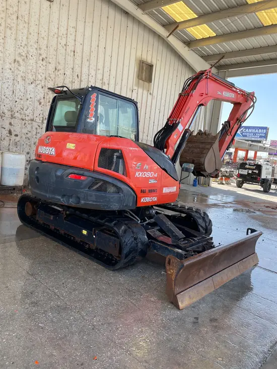 2017 Kubota KX080-4SR3A Mini Excavator