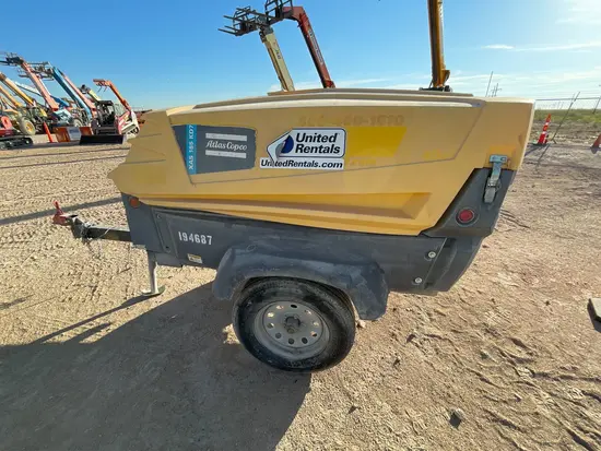 2017 Atlas Copco XAS185KD7FT4PE Air Compressor