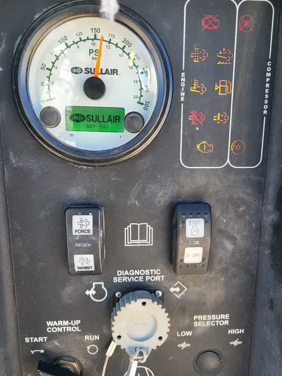 2018 Sullair 185DPQ-KU-T3 Air Compressor