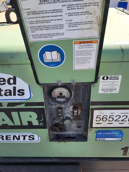 2018 Sullair 185DPQ-KU-T3 Air Compressor