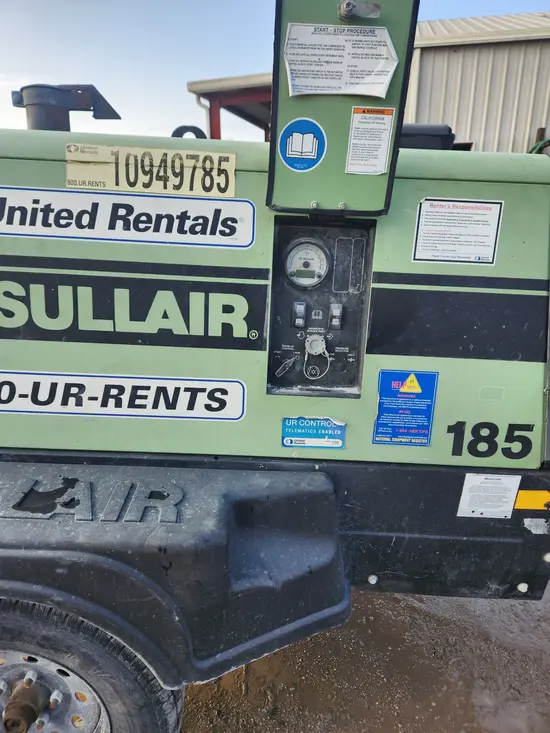 2019 Sullair 185DPQ-KU-T3 Air Compressor