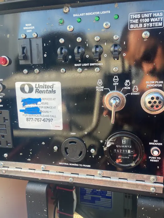 2019 Generac MLT3060MV Towable Light Tower