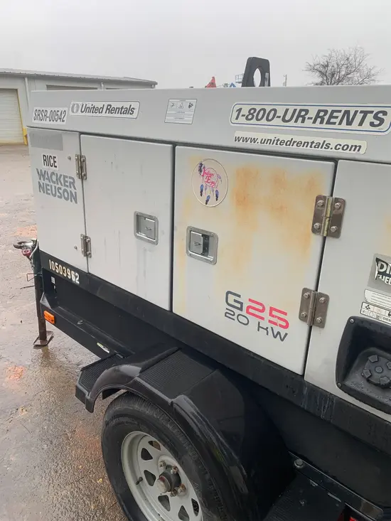 2016 Wacker Neuson G25 T4F Diesel Generator