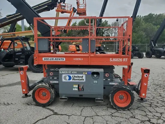 2017 Skyjack SJ6826RT Rough Terrain Scissor Lift