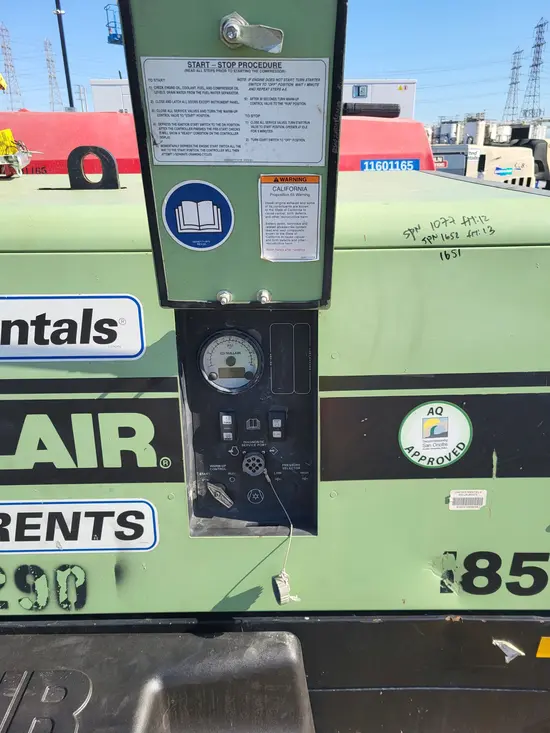 2017 Sullair 185DPQ-KU-T3 Air Compressor
