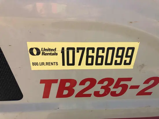 2018 Takeuchi TB235-2R Mini Excavator