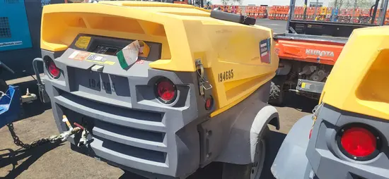 2017 Atlas Copco XAS185KD7FT4PE Air Compressor