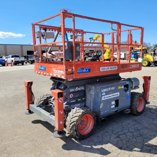 2017 Skyjack SJ6832RT Rough Terrain Scissor Lift