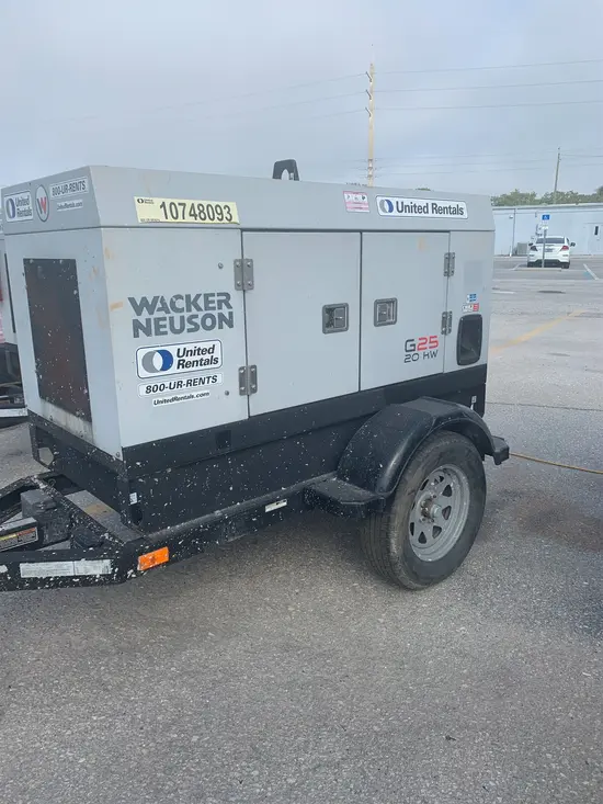 2018 Wacker Neuson G25 T4F Diesel Generator