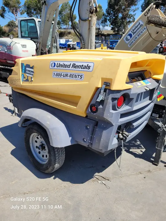 2017 Atlas Copco XAS185KD7 T4F Air Compressor