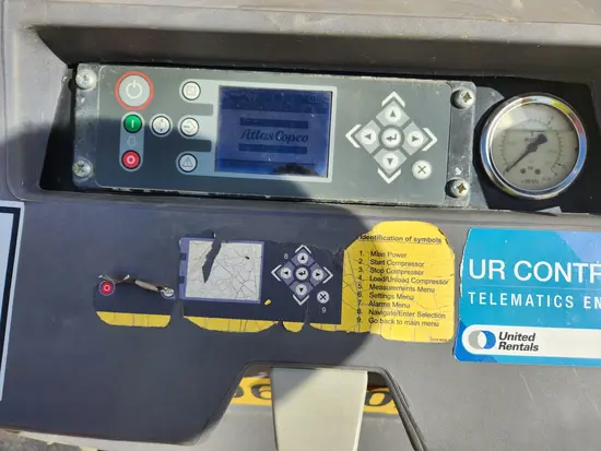 2017 Atlas Copco XAS185KD7 T4F Air Compressor