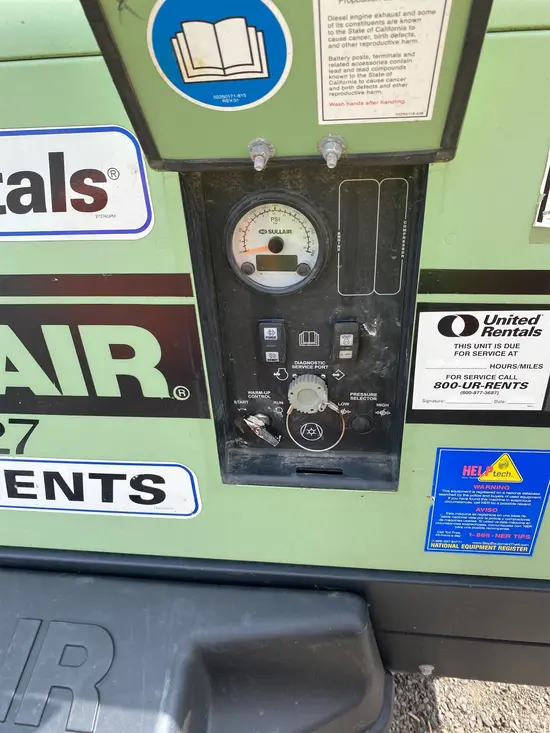 2018 Sullair 185DPQ-KU-T3 Air Compressor