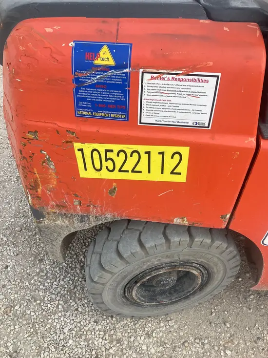 2016 Toyota 8FDU30 Warehouse Forklift