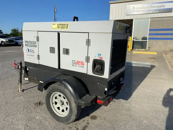 2018 Wacker Neuson G25 T4F Diesel Generator