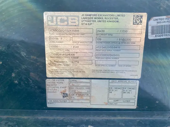2016 JCB 510-56 S Forklift