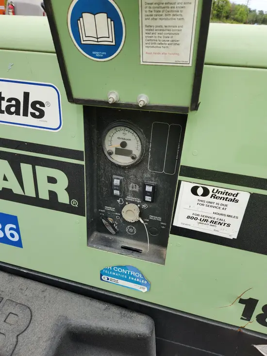 2017 Sullair 185DPQ-KU-T3 Air Compressor
