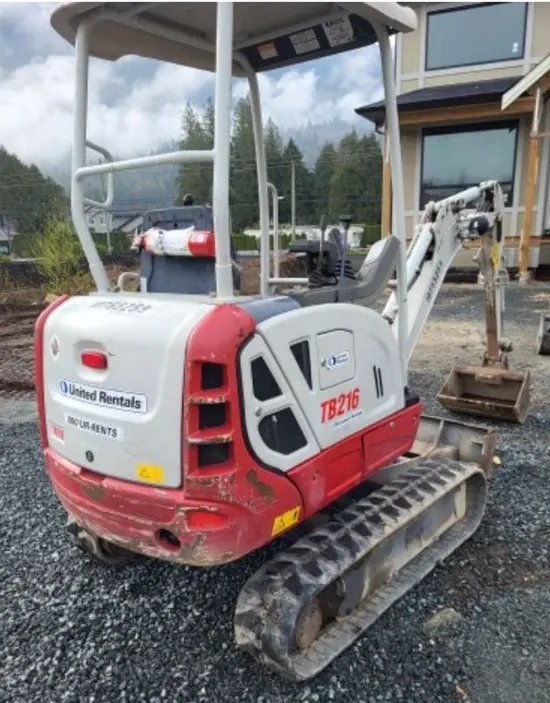 2018 Takeuchi TB216 Mini Excavator