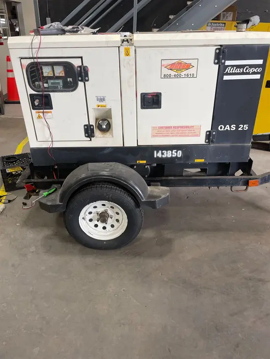 2014 Atlas Copco QAS25 Diesel Generator