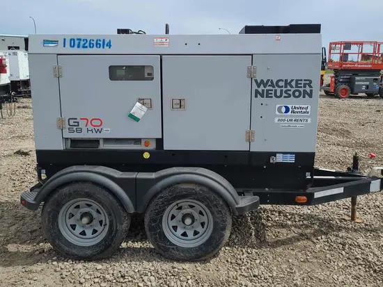 2018 Wacker Neuson G70 T3 Diesel Generator
