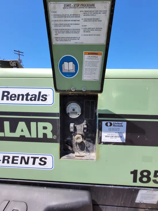2018 Sullair 185DPQ-KU-T3 Air Compressor