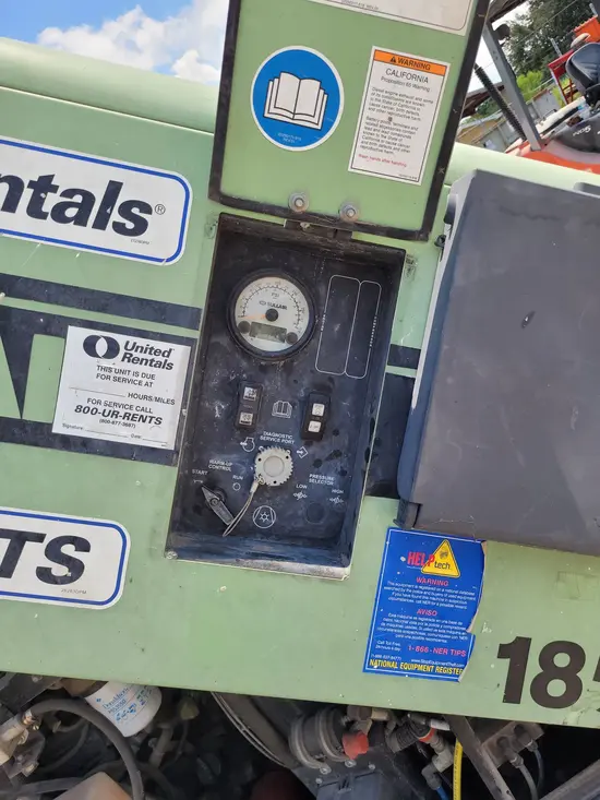 2018 Sullair 185DPQ-KU-T3 Air Compressor