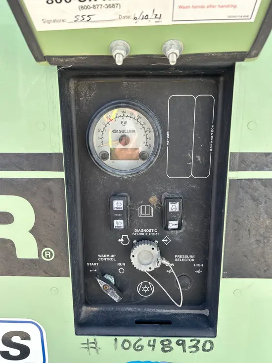 2017 Sullair 185DPQ-KU-T3 Air Compressor