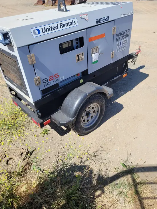 2018 Wacker Neuson G25 T4F Diesel Generator