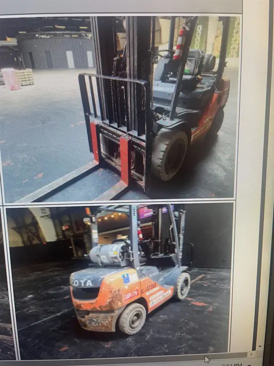 2018 Toyota 8FGU25 Warehouse Forklift