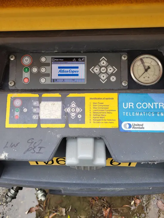 2017 Atlas Copco XAS185KD7 T4F Air Compressor