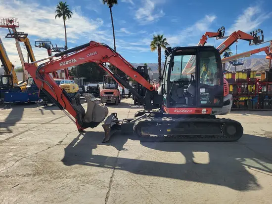 2019 Kubota KX080-4SR3A Mini Excavator