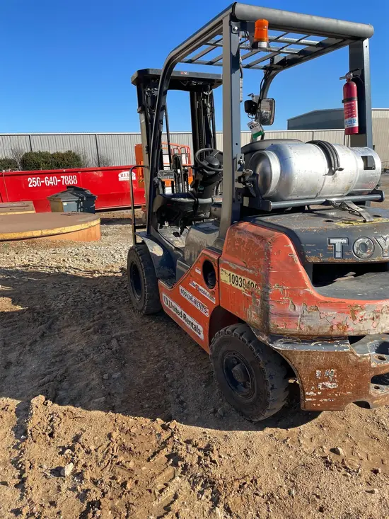 2019 Toyota 8FGU25 Warehouse Forklift