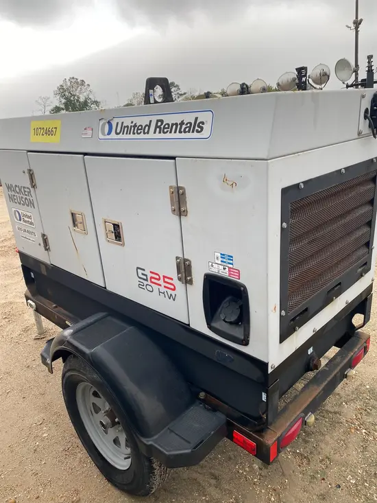 2018 Wacker Neuson G25 T4F Diesel Generator