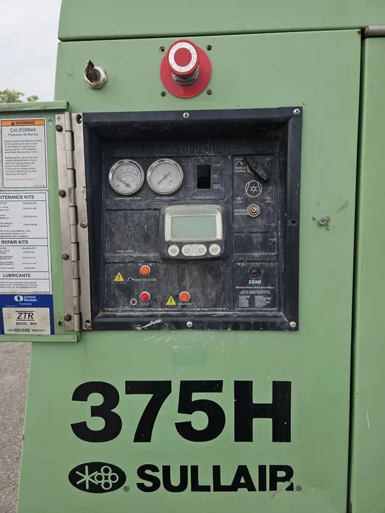 2018 Sullair 375H/DPQ/JD3LRC Air Compressor