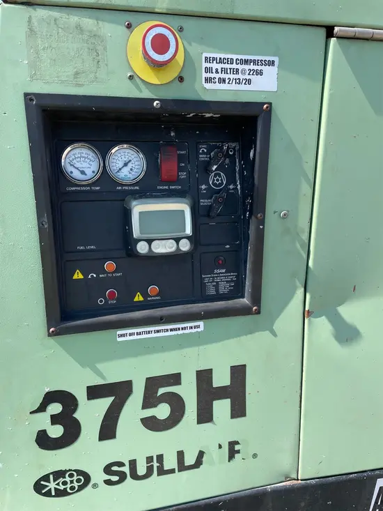 2016 Sullair 375RH/DPQ/JD3 Air Compressor