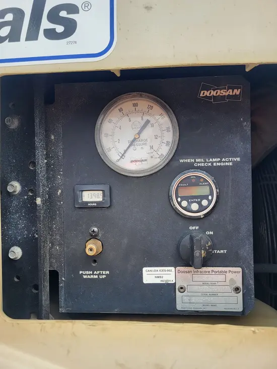 2018 Doosan C185WDZ-T4F Air Compressor