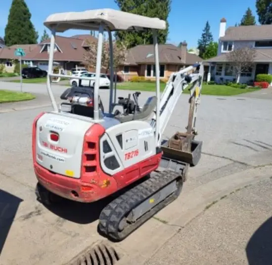 2018 Takeuchi TB216 Mini Excavator