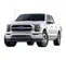 White Ford half-ton crew cab pickup truck