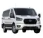 White Ford passenger van